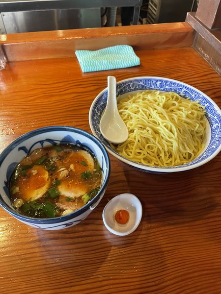 「特製つけ麺（大盛り）」@中華そば 青葉 狭山店の写真
