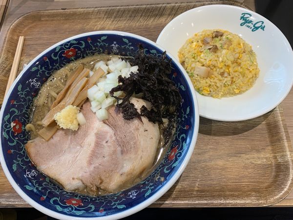 「ニボガッツ＋半チャーハン」@凌駕IDEA イオンモール松本店の写真