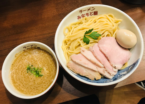 「【限定】みなもとの濃厚蟹つけめん 特盛」@ラーメン みなもと屋の写真