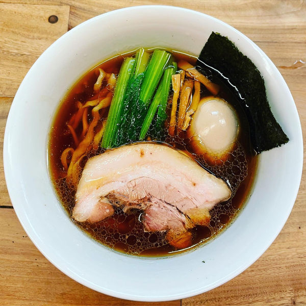 「味玉中華そば」@白河手打中華そば  一番いちばんの写真