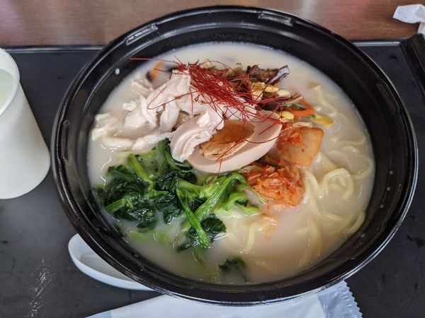 「韓国風豆乳味噌ラーメン860円」@レイクサイドレストランの写真
