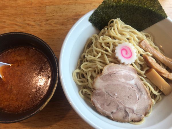 「えびつけ麺900円+キャロライナリーパー超激辛200円」@麺屋 銀次郎の写真