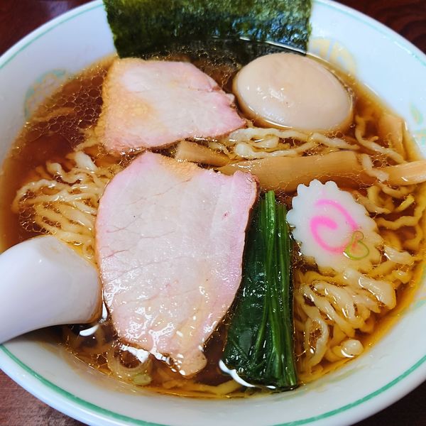 「醤油味中華＋味玉　830円」@手打中華 餐の写真