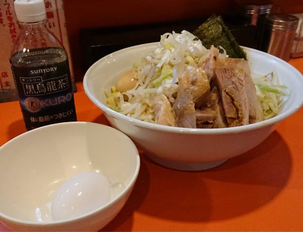 「油そば ごまだれ(ﾔｻｲﾆﾝﾆｸﾈｷﾞ)＋のり＋味玉」@ちばからの写真