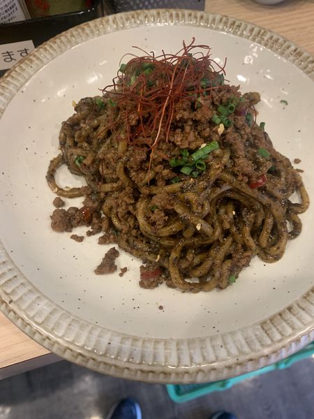 「汁なし黒ごまタンタン麺」@ふれあい酒場 ほていちゃん 野毛店の写真