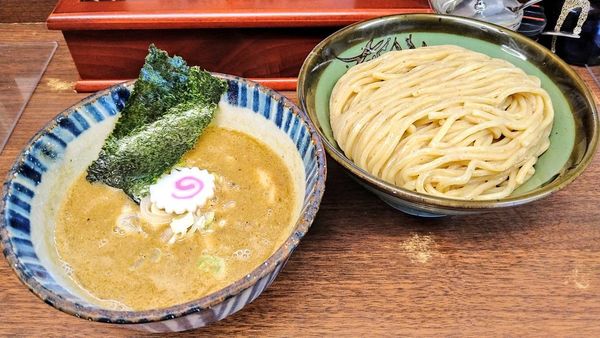 「煮番搾り(中･冷やもり)」@つけめん 三三㐂の写真