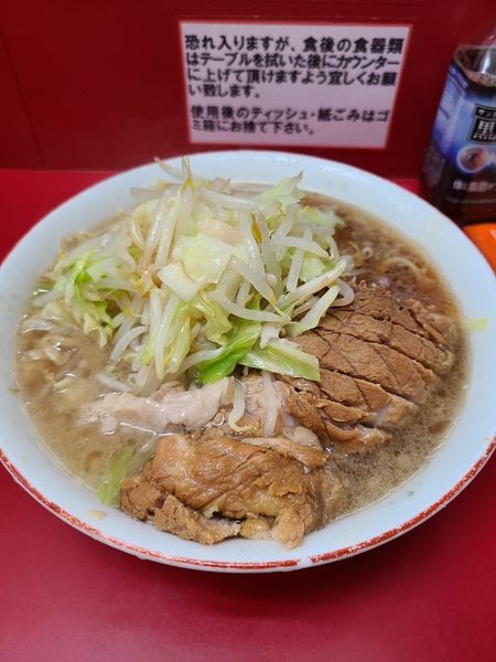 「小豚Wラーメン」@ラーメン二郎 京急川崎店の写真