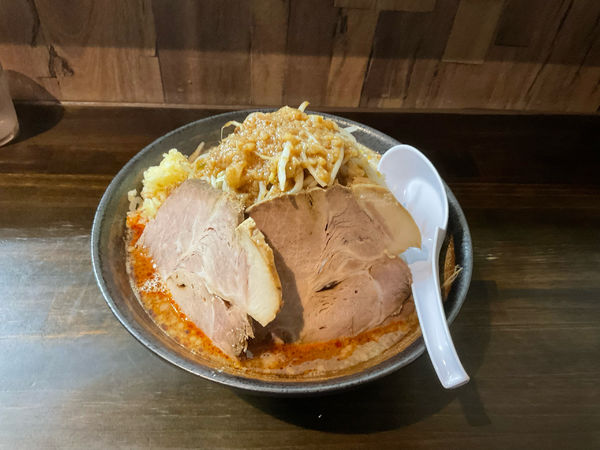 「らーめん　辛味噌」@めん家 現進の写真