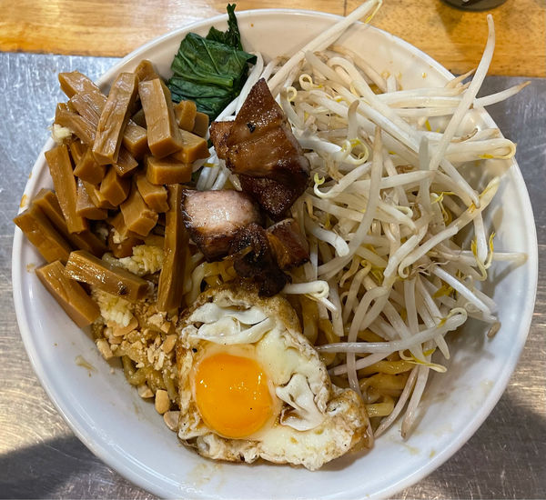 「汁なし中盛」@つけ麺・汁なし専門店 R 中村店の写真