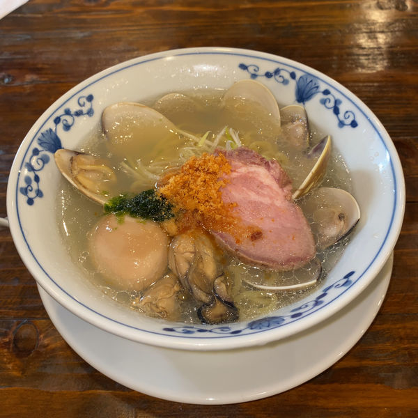 「特製貝出だし塩ラーメン」@貝料理 梵厨の写真