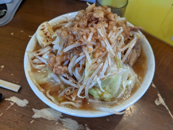 「ラーメン　800円　300g」@ラーメン荘 歴史を刻め 新栄店の写真