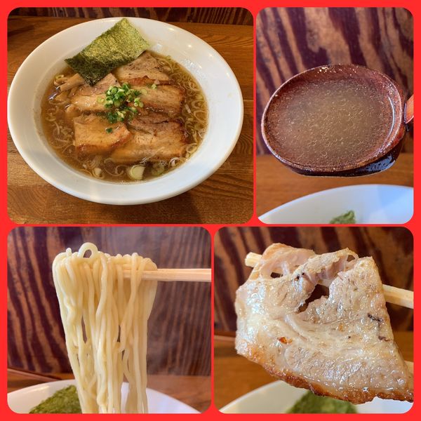 「醤油バラ肉チャーシュー麺¥900」@麺や 八雲の写真