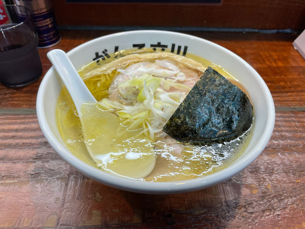 「塩(バラ) + +味玉 + チャーシュー丼」@元祖一条流がんこラーメン たま館分店の写真