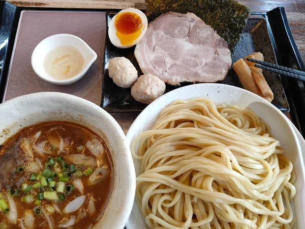 「達磨つけ麺　キャンペーン500円」@豚骨醤油家系ラーメン 達磨堂 前橋総本店の写真