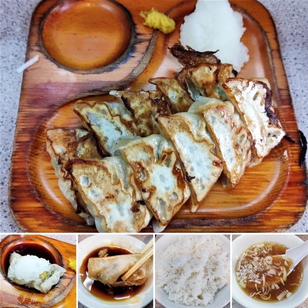 「Aセット(餃子10個)　750円」@コント 浅草本店の写真