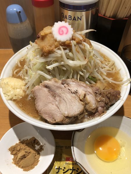 「ラーメン(大)+生たまご+魚粉+ナシナシ」@麺屋 神工の写真