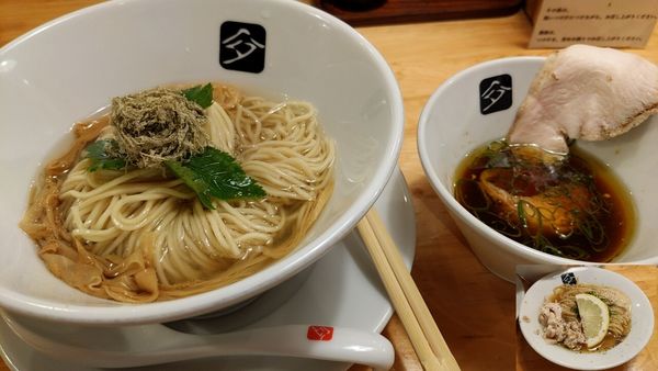 「鶏つけそば+和え玉」@中華そば 髙野の写真