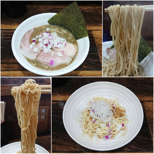 「【限定】濃厚煮干しそば＋和え玉」@麺や 空と大地の写真