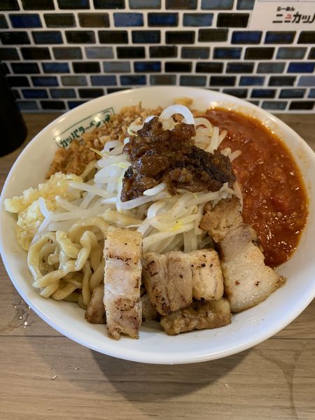 「【限定】汁なし とま二郎 850円」@らーめん ニューカッパの写真