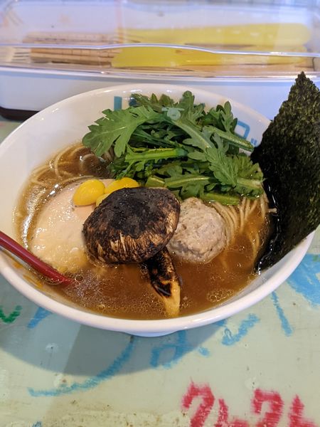 「【部活】松茸×鱧ダシ中華ソバ」@ハイデン.コッコFACTORYサマンサ・タマサの写真