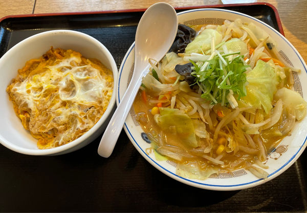 「野菜たっぷり味噌」@山田うどん 相模原中央店の写真