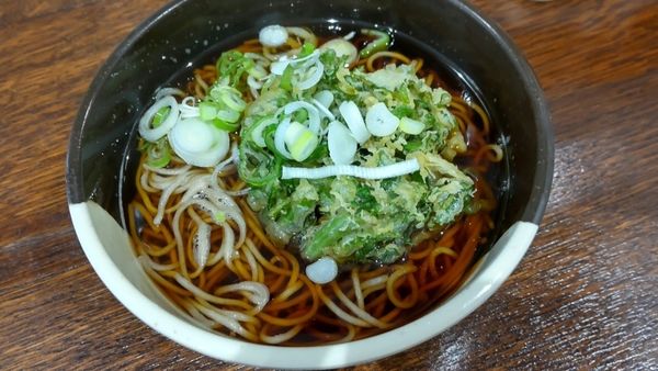 「春菊天そば」@大橋やの写真