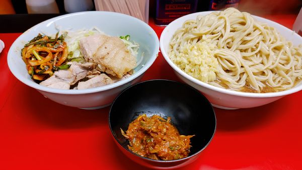 「大・ピリ辛味噌・ピリ辛にらだれ(しょうが)¥980」@ラーメン二郎 中山駅前店の写真
