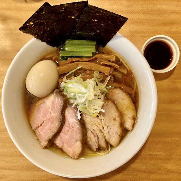 「特製中華そば 中盛 ＋ 辛味」@つけ麺 大武の写真