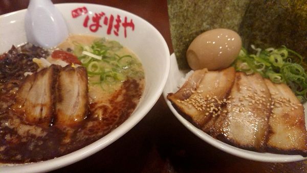「ばりこてめん＋ばりきめし(780円＋430円税込)」@八番山 博多らーめん ばりきや 前橋店の写真