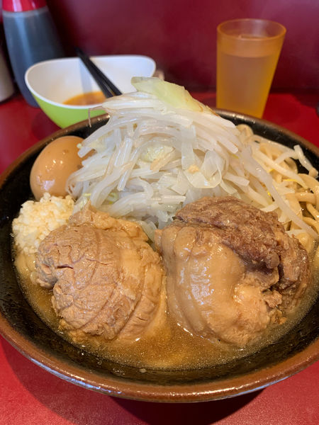 「小　味玉　生卵」@ラーメン二郎 荻窪店の写真