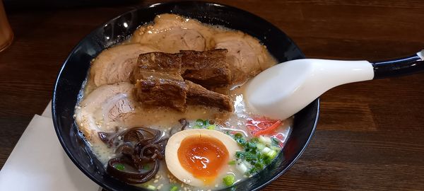 「白チャーシュー　角煮トッピング」@TONKOTSU MANIの写真