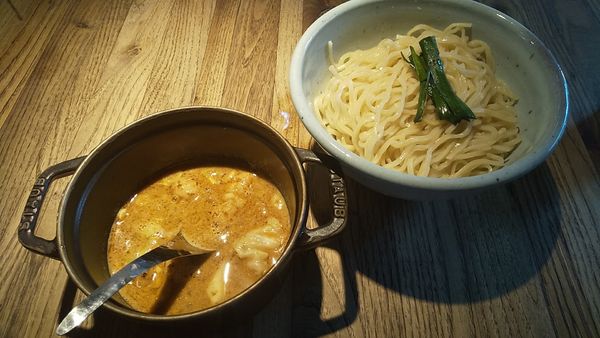 「カレーつけめん・もつ（￥1,000）」@和醸良麺 すがりの写真
