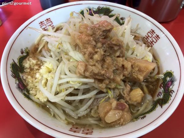 「小ラーメン(麺少なめ) 「ニンニクアブラ」(700円)」@ラーメン二郎 千葉店の写真