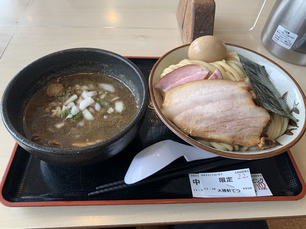 「濃厚煮干しつけ麺」@大勝軒てつの写真