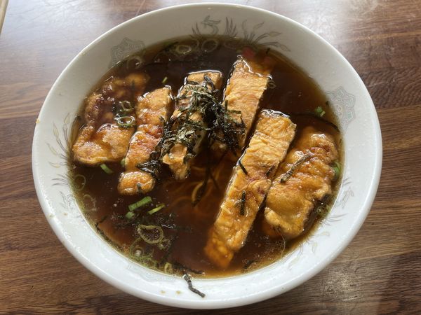 「排骨麺850円+炒飯680円」@左門の写真