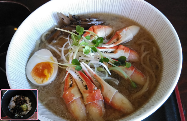 「【限定】カニ味噌らーめん（ご飯付）￥1100」@和風らーめん 凪の写真