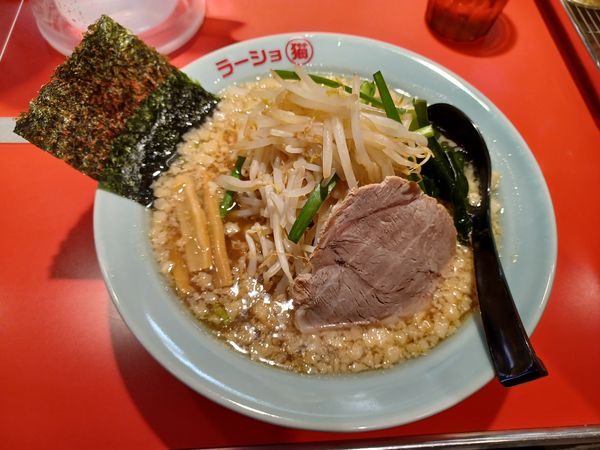 「ニラモヤシラーメン（醤油）」@ラーショ マルミャーの写真