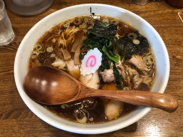 「生姜醤油ラーメン特盛」@新潟長岡らーめん みずさわ 東川口店の写真