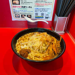 味噌らーめん　野菜とあぶらまし　ニンニク抜き　鳥ほぐし