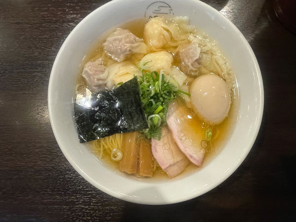 「白だし特製ワンタン麺」@八雲の写真