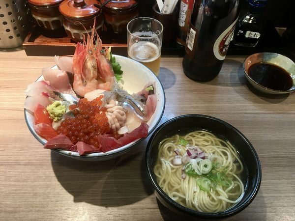 「極上海鮮丼セット」@拉ノ刻の写真