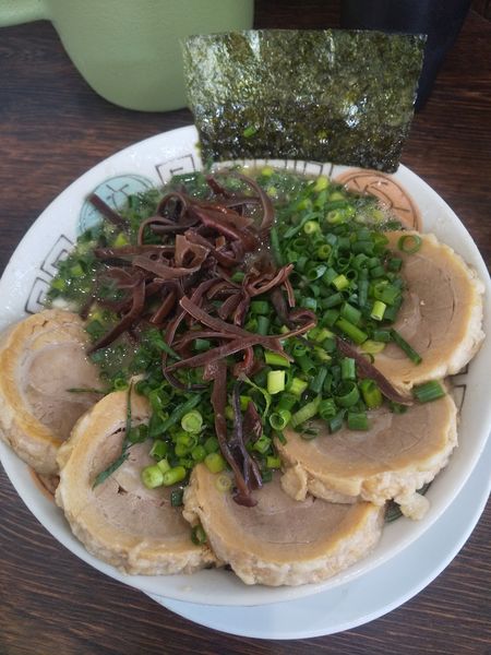 「ねぎちゃーしゅう1030円(麺普通)」@博多長浜らーめん 楓神の写真