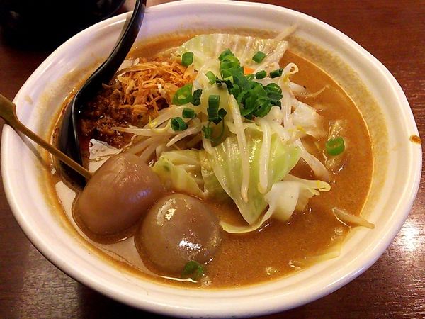 「山形味噌野菜らーめん」@麺場 田所商店 辻堂店の写真