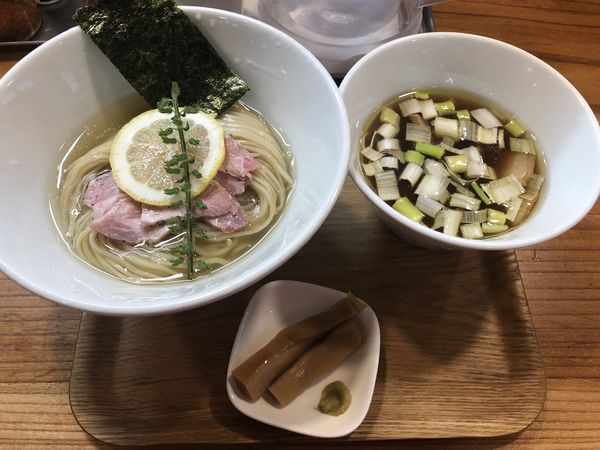 「昆布水醤油つけそば」@アメノオトの写真