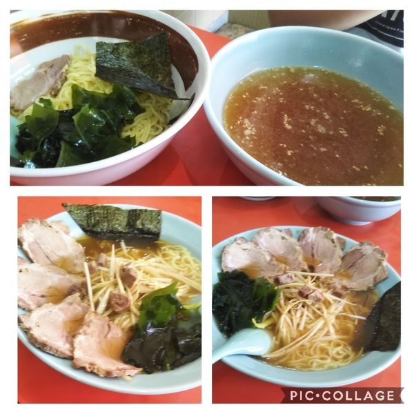 「ネギチャーシュー麺➕つけ麺」@新ラーメンショップ 蕨店の写真