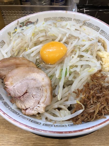 「小ラーメン(汁無し)」@豚山 南船場店の写真