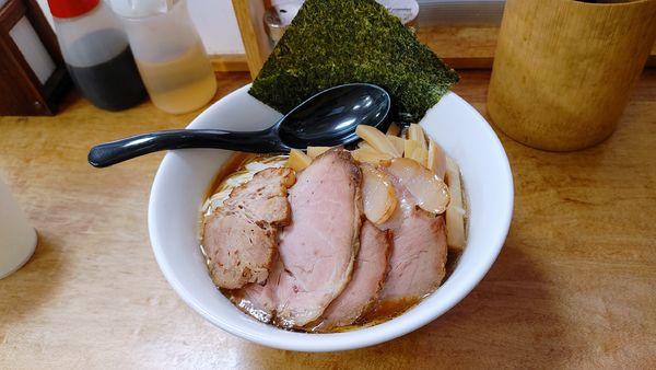 「限定らーめん・めんま・大盛×２・チャーシュー　￥１３４０」@いのうえの写真