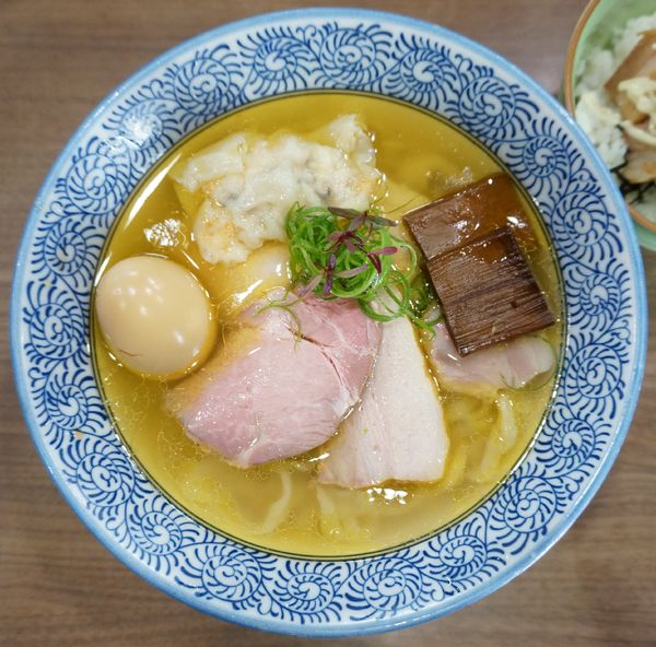 「特製手打中華蕎麦＋めんま飯」@手打中華蕎麦 亀庵の写真