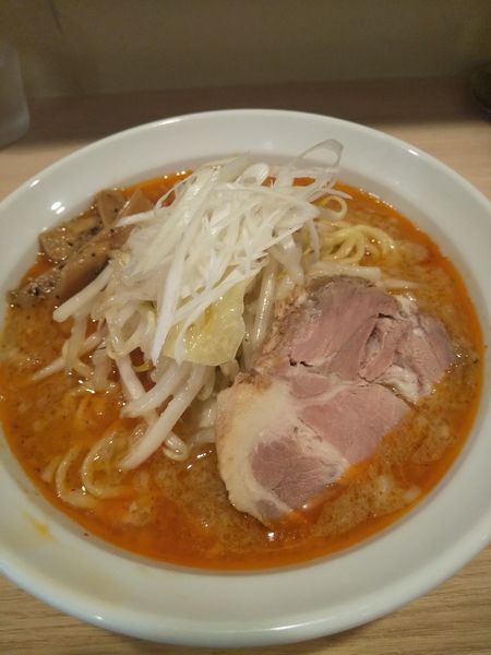 「【限定】背脂辛味噌らーめん900円(ニンニク)」@麺屋 幸生の写真