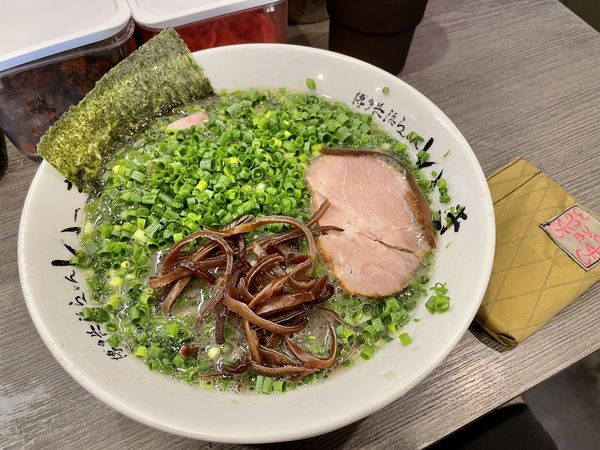 「ねぎらーめん」@博多長浜らーめん いっきの写真